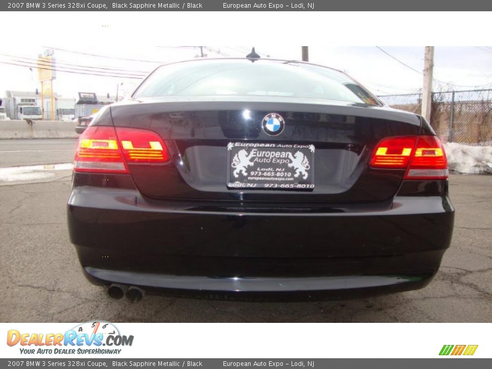 2007 BMW 3 Series 328xi Coupe Black Sapphire Metallic / Black Photo #6