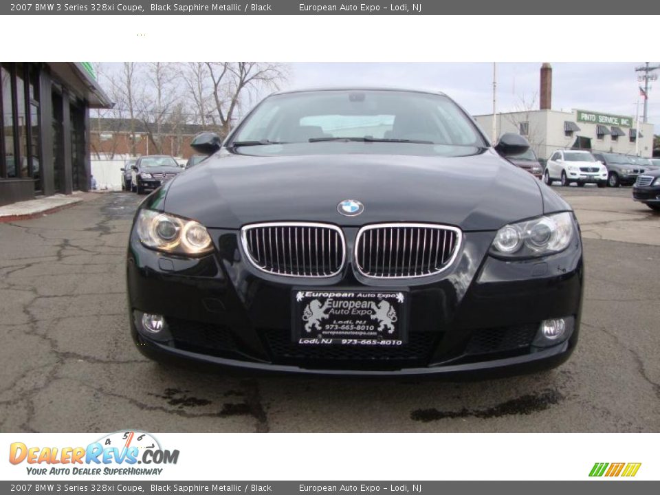 2007 BMW 3 Series 328xi Coupe Black Sapphire Metallic / Black Photo #7