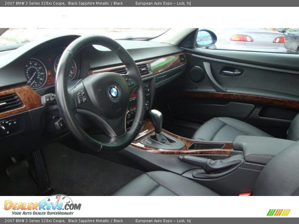 2007 BMW 3 Series 328xi Coupe Black Sapphire Metallic / Black Photo #8