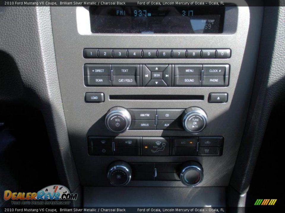 2010 Ford Mustang V6 Coupe Brilliant Silver Metallic / Charcoal Black Photo #8