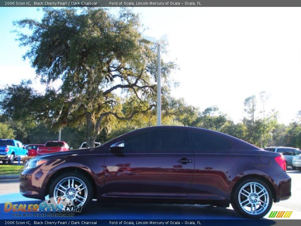 2006 Scion tC Black Cherry Pearl / Dark Charcoal Photo #2