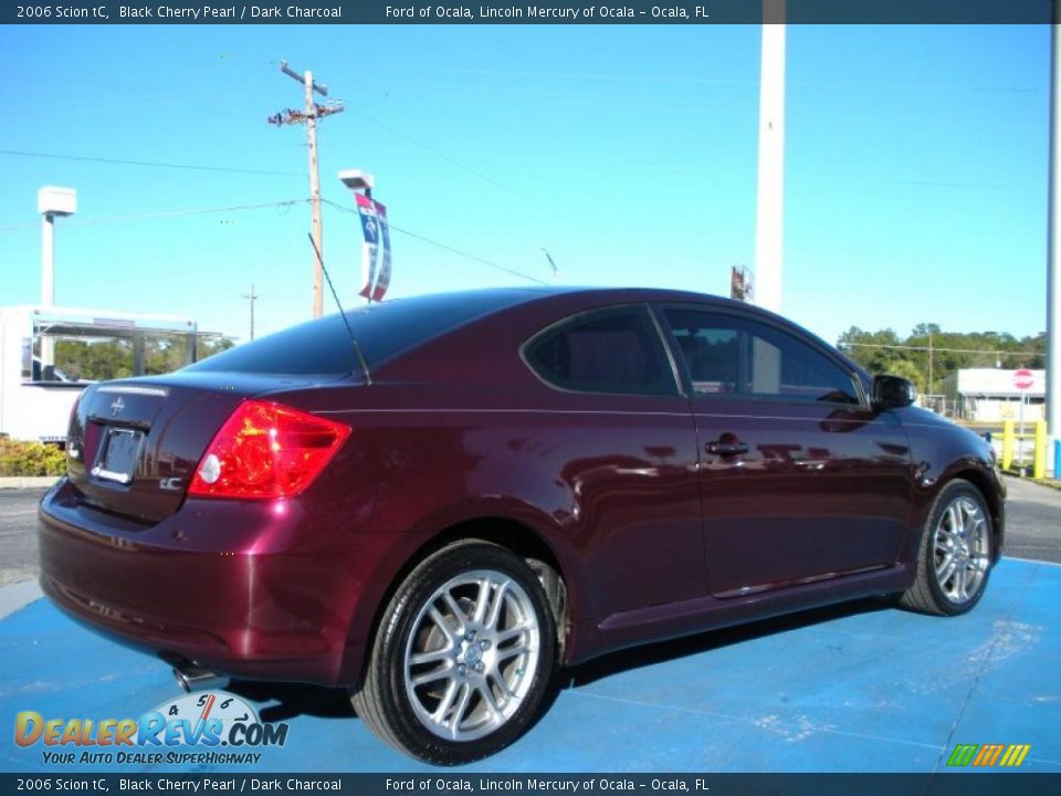 2006 Scion tC Black Cherry Pearl / Dark Charcoal Photo #5