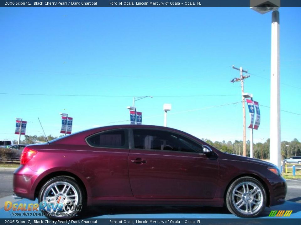 2006 Scion tC Black Cherry Pearl / Dark Charcoal Photo #6