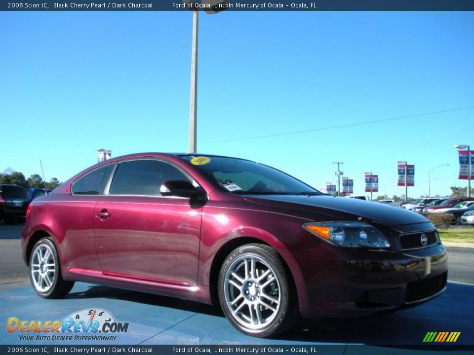2006 Scion tC Black Cherry Pearl / Dark Charcoal Photo #7