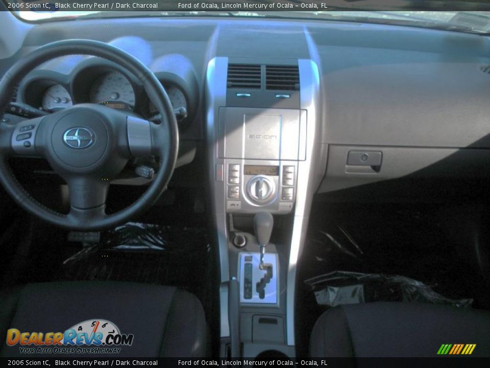 2006 Scion tC Black Cherry Pearl / Dark Charcoal Photo #17