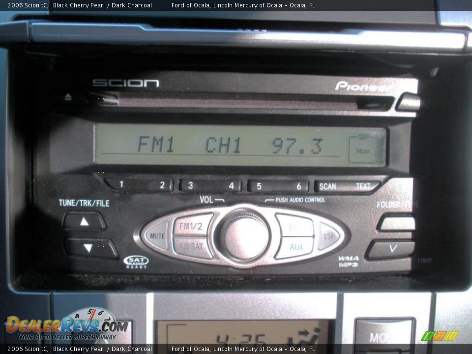 2006 Scion tC Black Cherry Pearl / Dark Charcoal Photo #22