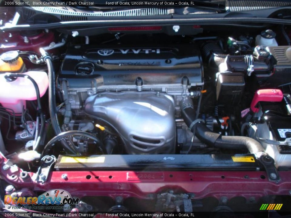 2006 Scion tC Black Cherry Pearl / Dark Charcoal Photo #26