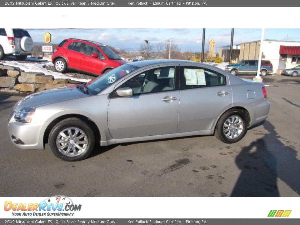 2009 Mitsubishi Galant ES Quick Silver Pearl / Medium Gray Photo #1