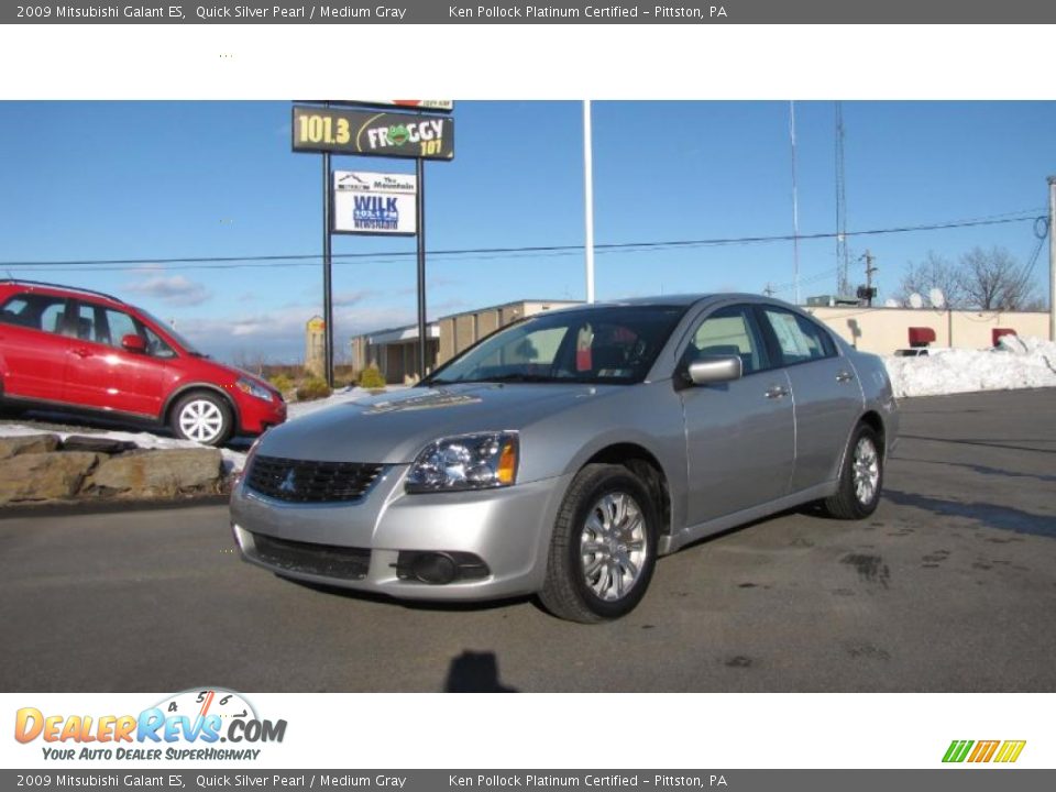 2009 Mitsubishi Galant ES Quick Silver Pearl / Medium Gray Photo #2