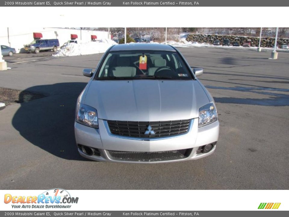 2009 Mitsubishi Galant ES Quick Silver Pearl / Medium Gray Photo #3