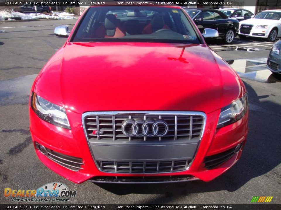 2010 Audi S4 3.0 quattro Sedan Brilliant Red / Black/Red Photo #3