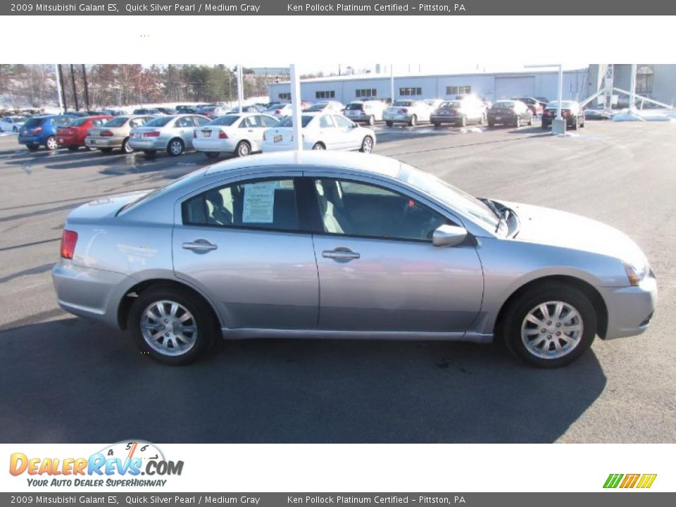 2009 Mitsubishi Galant ES Quick Silver Pearl / Medium Gray Photo #5