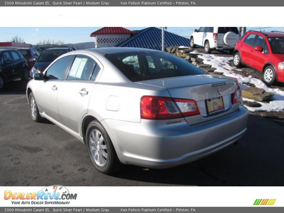 2009 Mitsubishi Galant ES Quick Silver Pearl / Medium Gray Photo #8