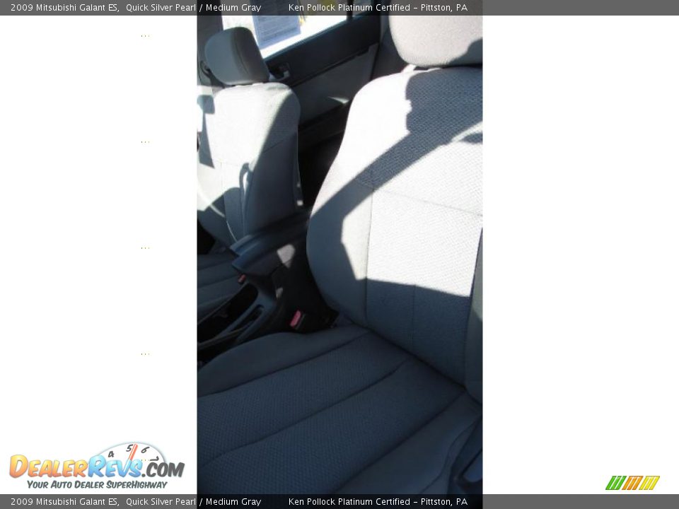 2009 Mitsubishi Galant ES Quick Silver Pearl / Medium Gray Photo #12