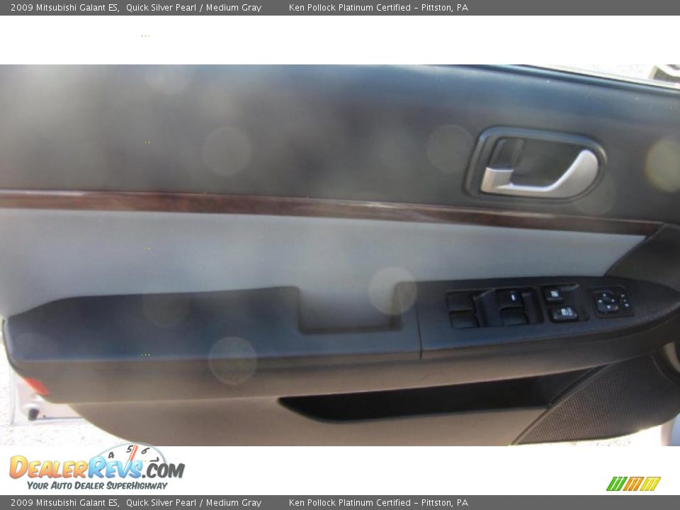 2009 Mitsubishi Galant ES Quick Silver Pearl / Medium Gray Photo #13