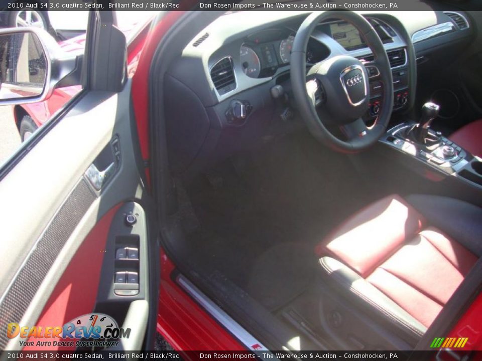 2010 Audi S4 3.0 quattro Sedan Brilliant Red / Black/Red Photo #12