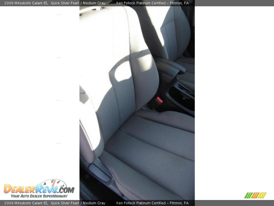 2009 Mitsubishi Galant ES Quick Silver Pearl / Medium Gray Photo #14