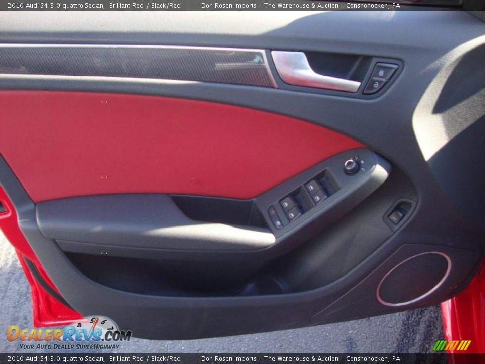 2010 Audi S4 3.0 quattro Sedan Brilliant Red / Black/Red Photo #13