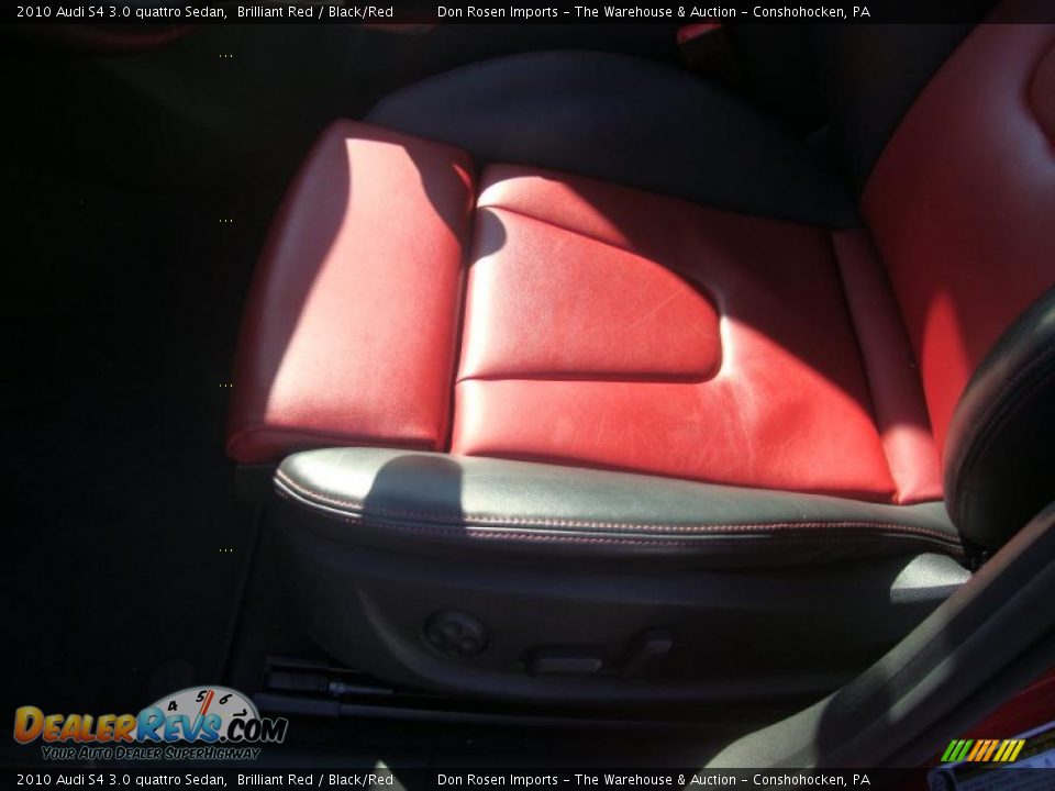 2010 Audi S4 3.0 quattro Sedan Brilliant Red / Black/Red Photo #15