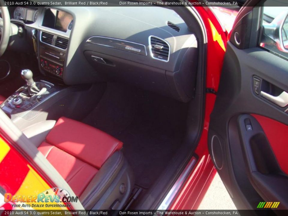 2010 Audi S4 3.0 quattro Sedan Brilliant Red / Black/Red Photo #16