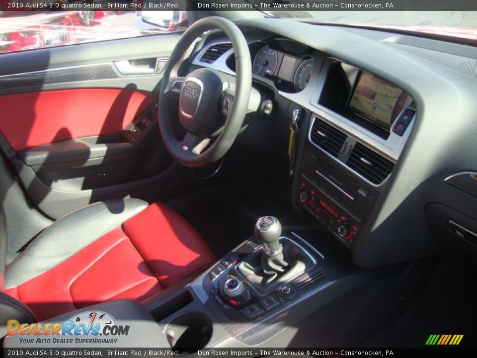 2010 Audi S4 3.0 quattro Sedan Brilliant Red / Black/Red Photo #17