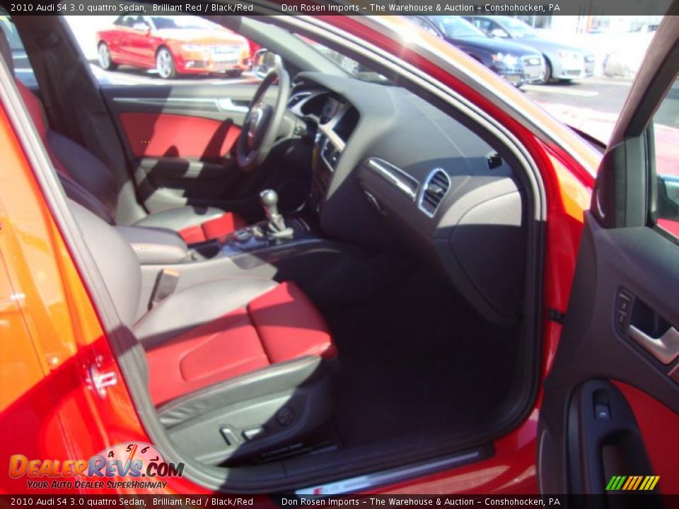 2010 Audi S4 3.0 quattro Sedan Brilliant Red / Black/Red Photo #18