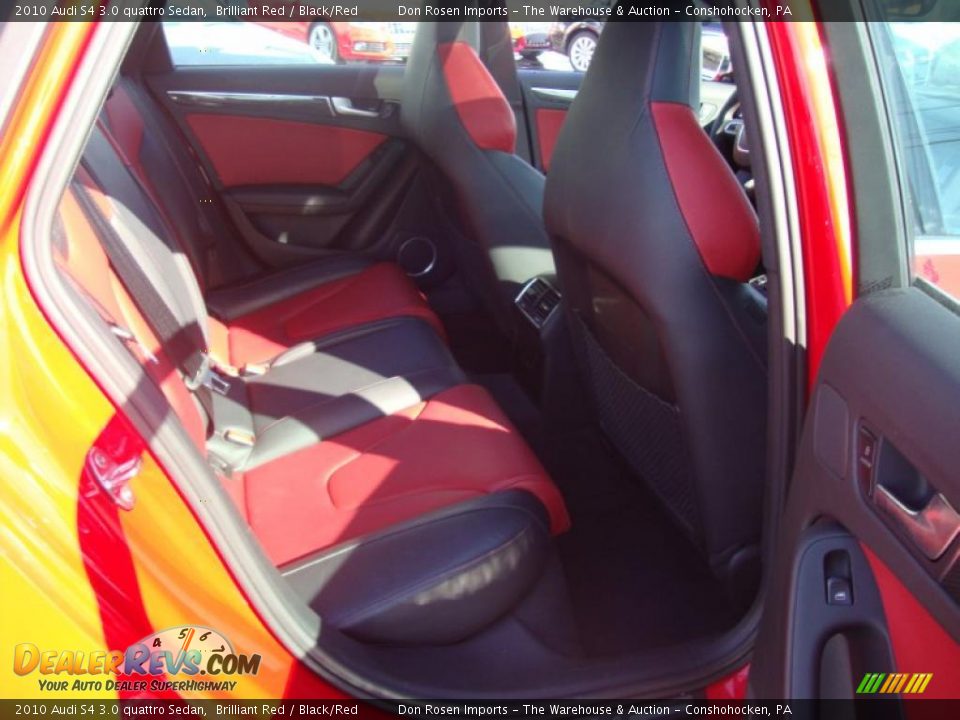2010 Audi S4 3.0 quattro Sedan Brilliant Red / Black/Red Photo #19