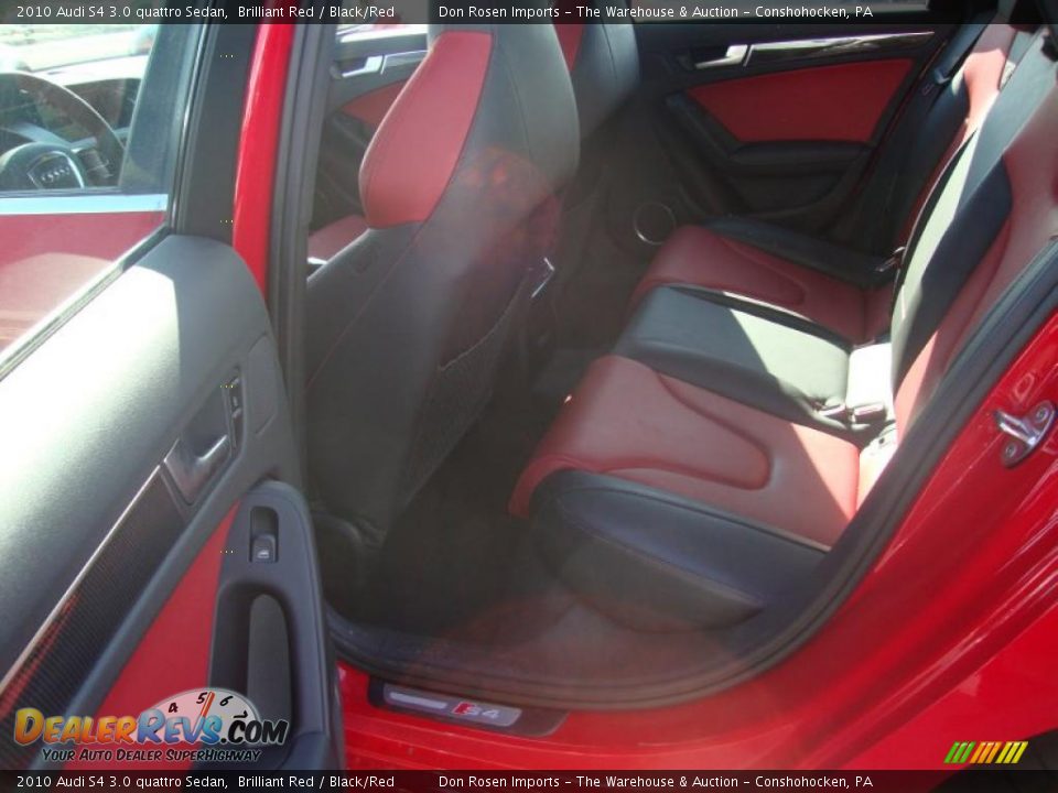 2010 Audi S4 3.0 quattro Sedan Brilliant Red / Black/Red Photo #20