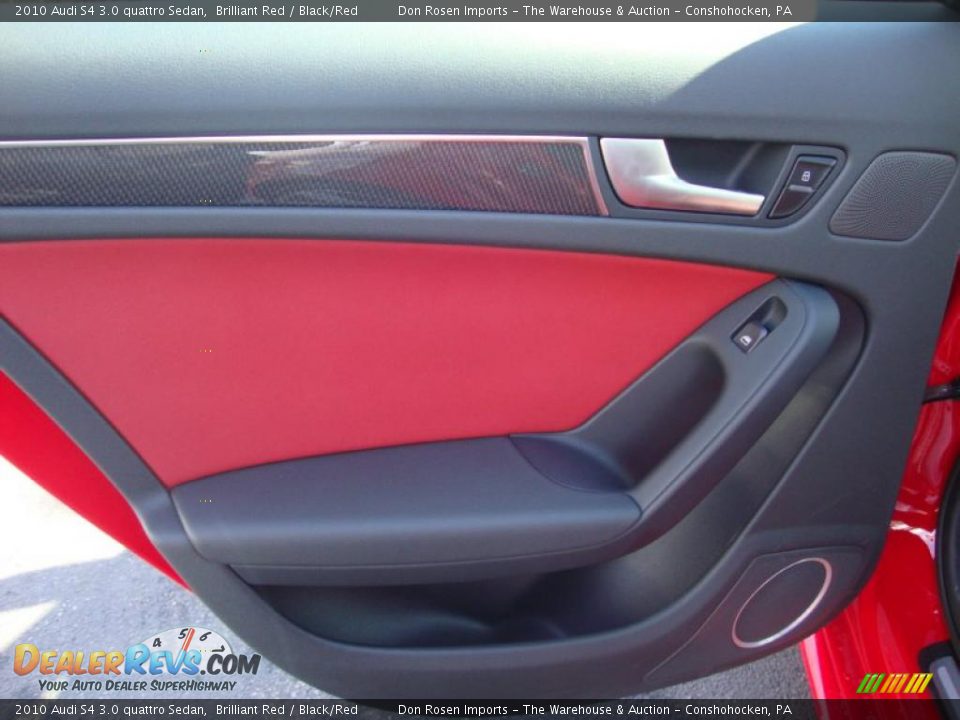 2010 Audi S4 3.0 quattro Sedan Brilliant Red / Black/Red Photo #21