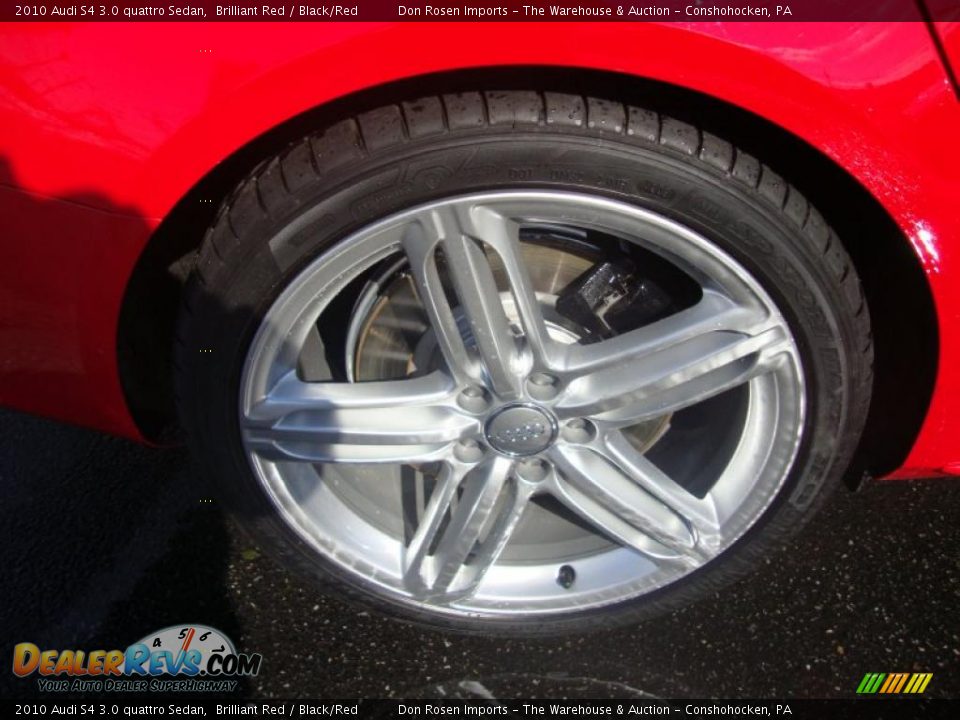 2010 Audi S4 3.0 quattro Sedan Brilliant Red / Black/Red Photo #22