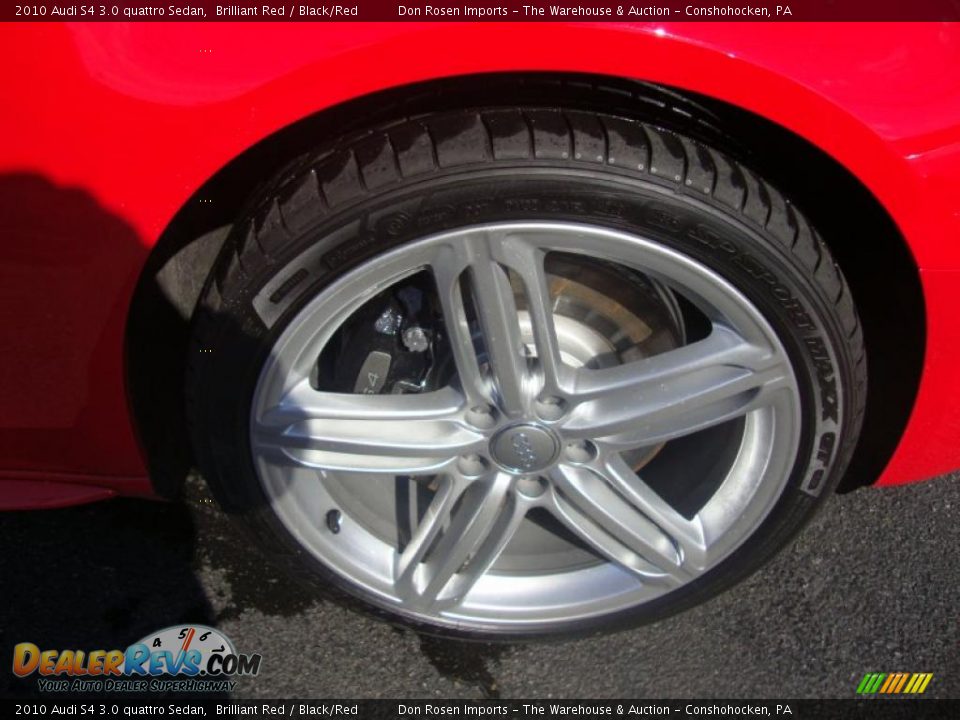 2010 Audi S4 3.0 quattro Sedan Brilliant Red / Black/Red Photo #23