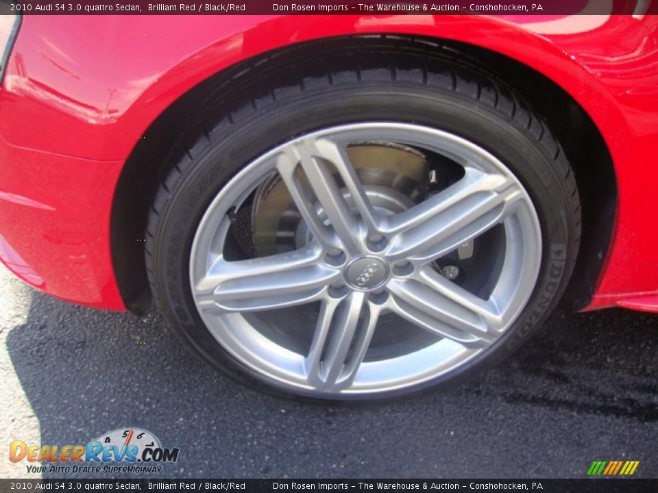2010 Audi S4 3.0 quattro Sedan Brilliant Red / Black/Red Photo #24