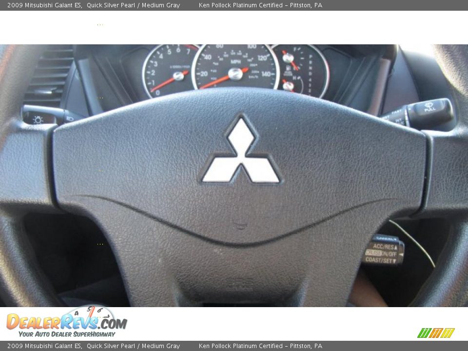 2009 Mitsubishi Galant ES Quick Silver Pearl / Medium Gray Photo #23