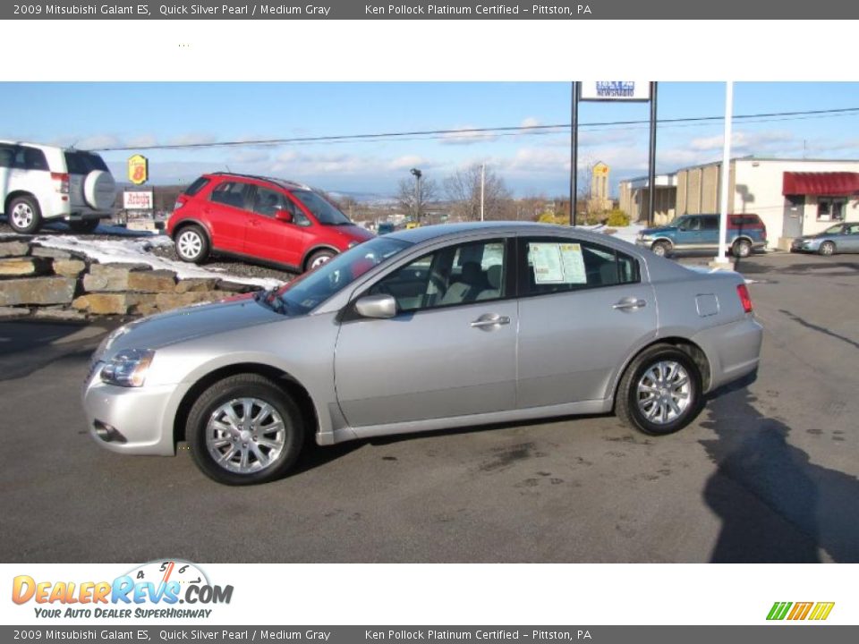 2009 Mitsubishi Galant ES Quick Silver Pearl / Medium Gray Photo #1