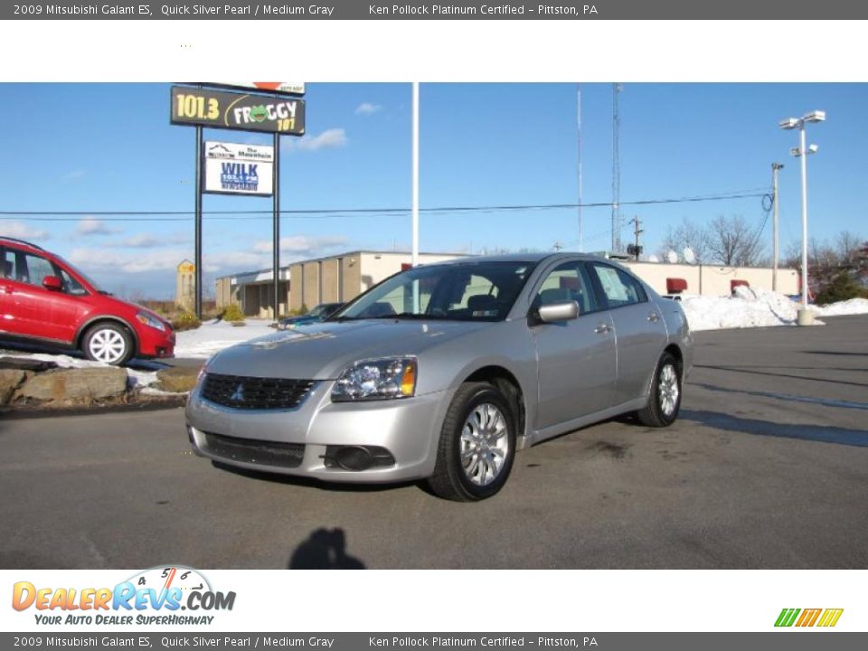 2009 Mitsubishi Galant ES Quick Silver Pearl / Medium Gray Photo #2
