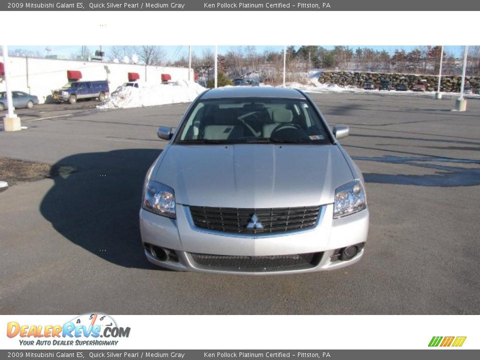 2009 Mitsubishi Galant ES Quick Silver Pearl / Medium Gray Photo #3