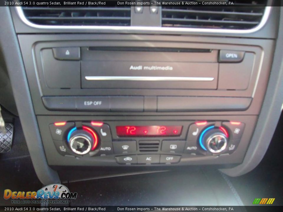 2010 Audi S4 3.0 quattro Sedan Brilliant Red / Black/Red Photo #34