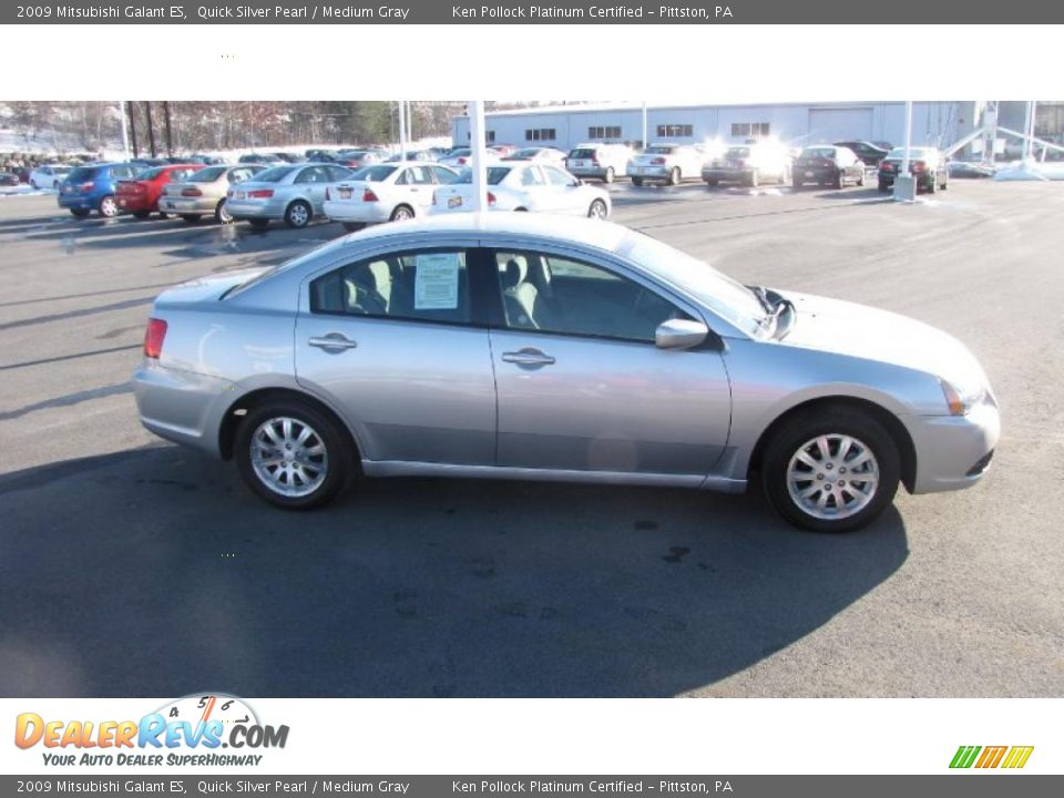 2009 Mitsubishi Galant ES Quick Silver Pearl / Medium Gray Photo #5