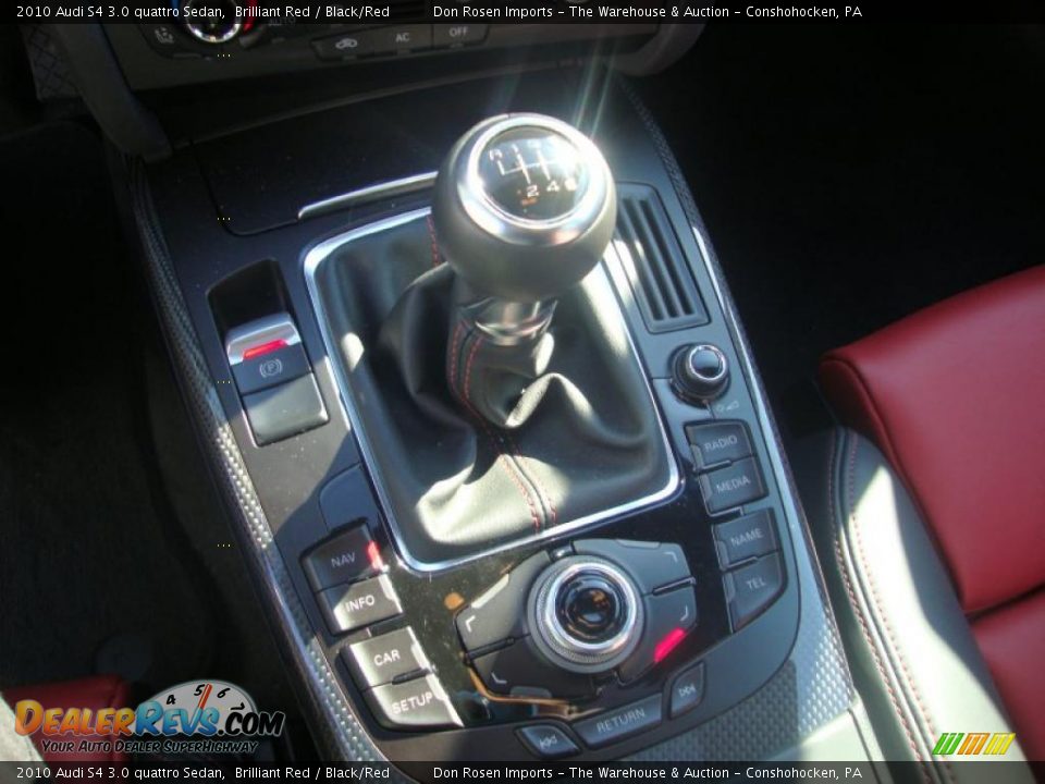 2010 Audi S4 3.0 quattro Sedan Brilliant Red / Black/Red Photo #35