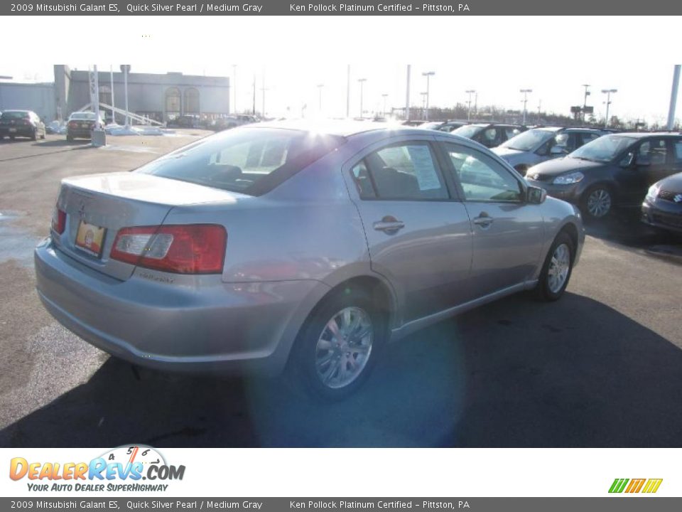 2009 Mitsubishi Galant ES Quick Silver Pearl / Medium Gray Photo #6