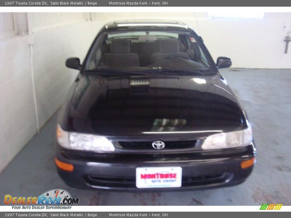 1997 Toyota Corolla DX Satin Black Metallic / Beige Photo #7