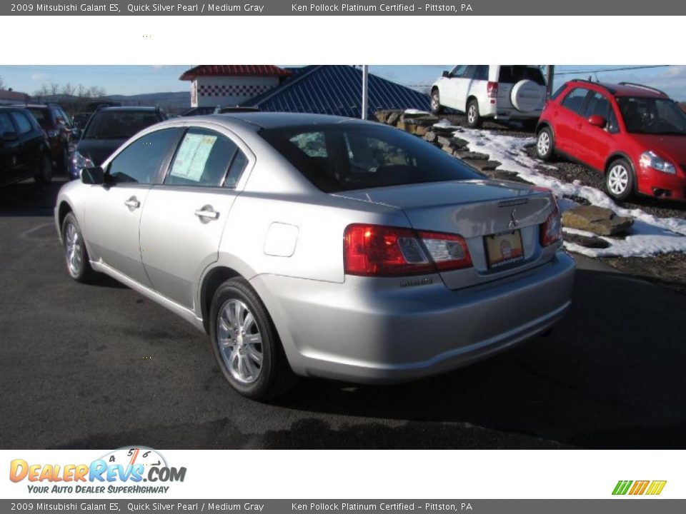 2009 Mitsubishi Galant ES Quick Silver Pearl / Medium Gray Photo #8