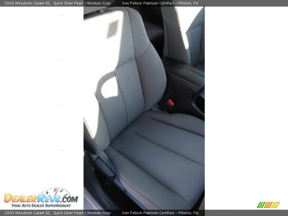 2009 Mitsubishi Galant ES Quick Silver Pearl / Medium Gray Photo #14