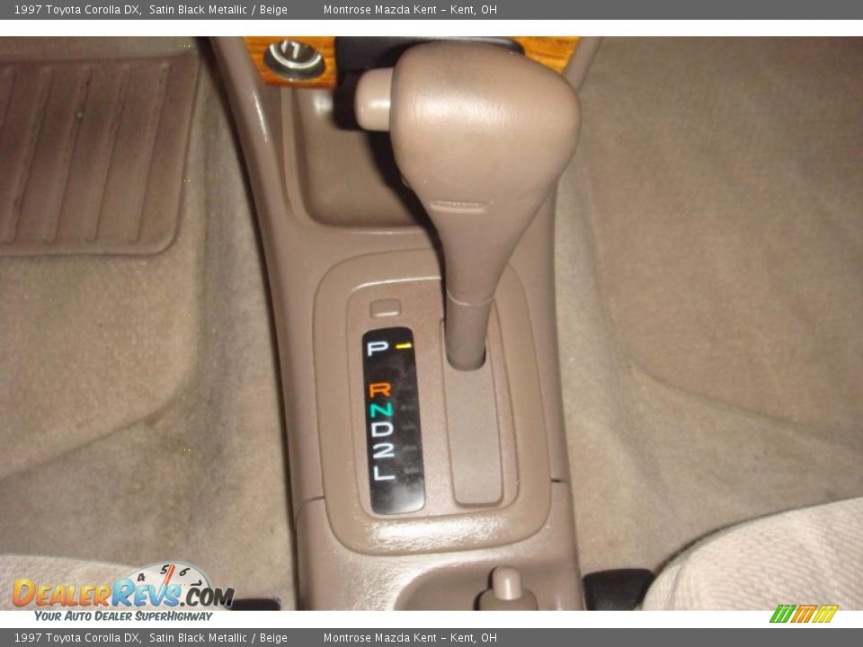 1997 Toyota Corolla DX Satin Black Metallic / Beige Photo #18