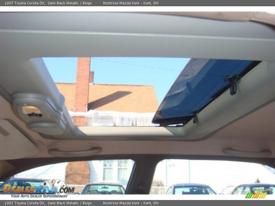 1997 Toyota Corolla DX Satin Black Metallic / Beige Photo #19