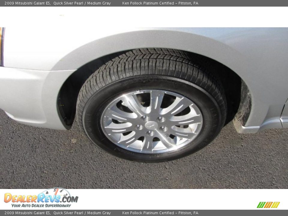 2009 Mitsubishi Galant ES Quick Silver Pearl / Medium Gray Photo #22