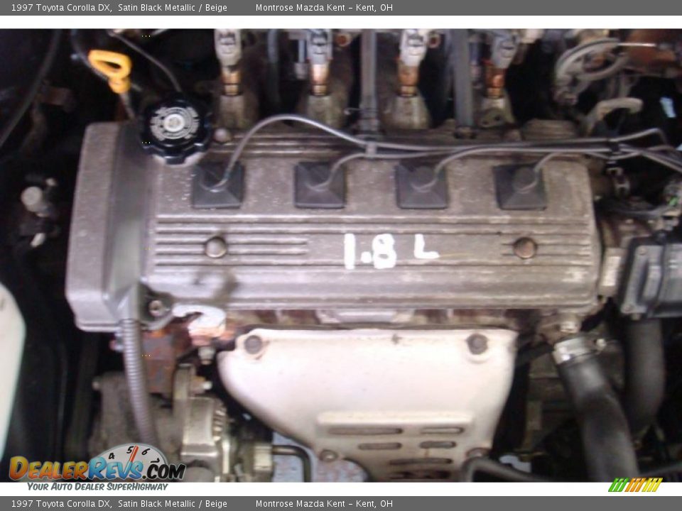 1997 Toyota Corolla DX Satin Black Metallic / Beige Photo #21