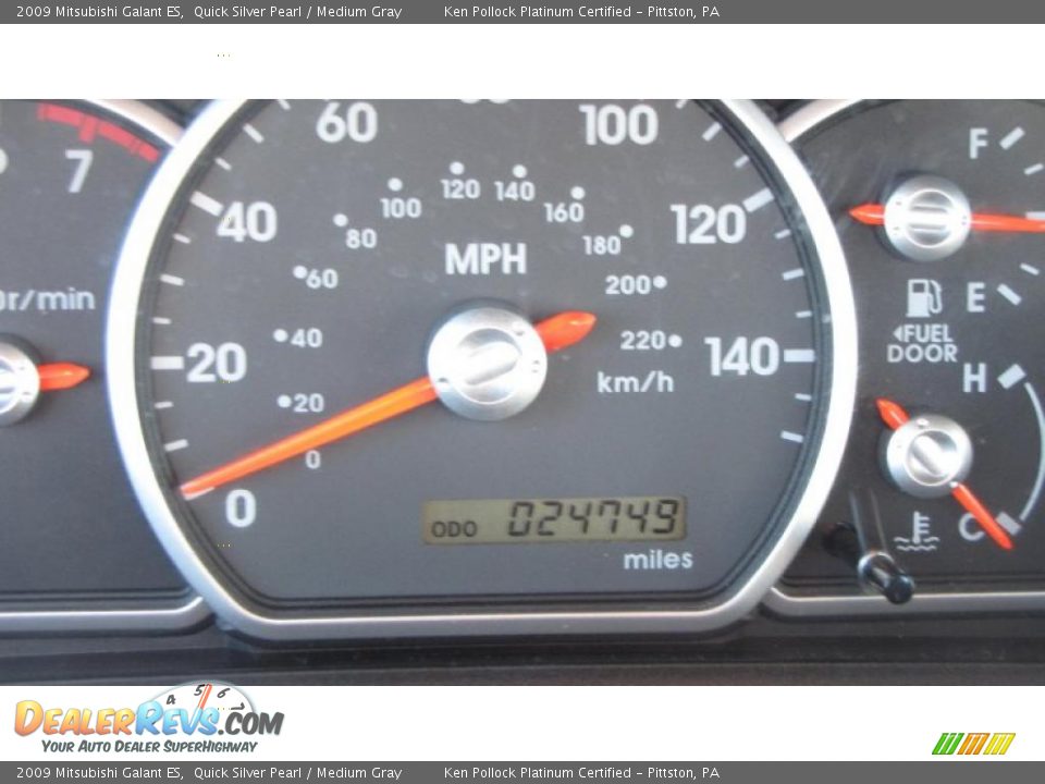 2009 Mitsubishi Galant ES Quick Silver Pearl / Medium Gray Photo #23