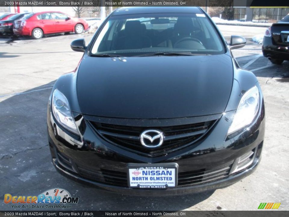 2009 Mazda MAZDA6 i Sport Ebony Black / Black Photo #2