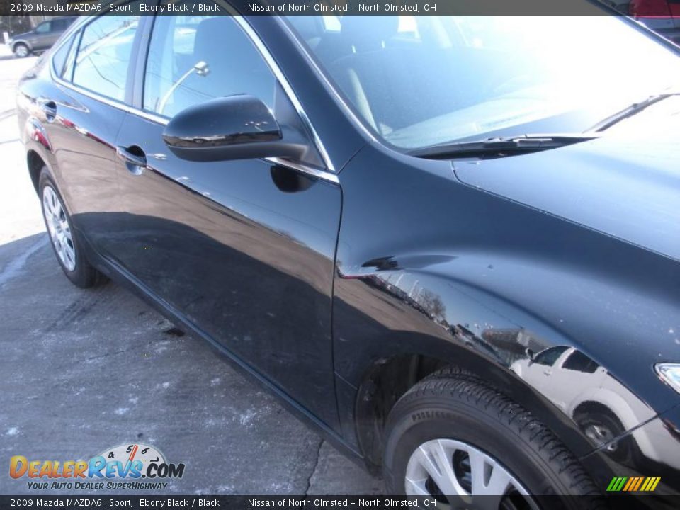 2009 Mazda MAZDA6 i Sport Ebony Black / Black Photo #4